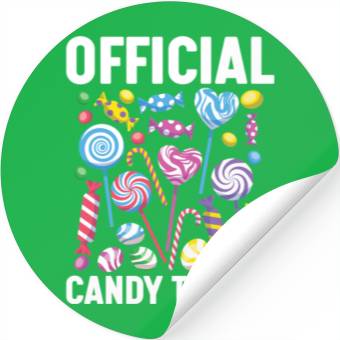 Discover Official Candy Tester Lollipop Sweets 01 Stickers