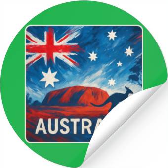 Discover Australia Outback Design Stickers