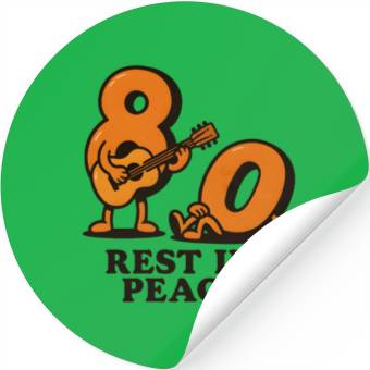Discover Rest in peace 80s Stickers