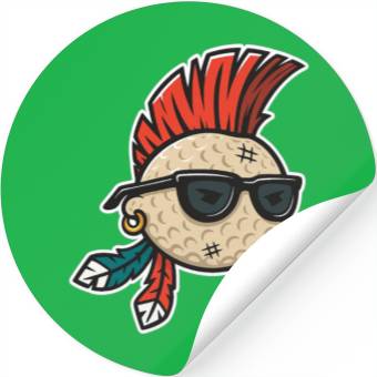 Discover Punk Rock Golf Style Stickers