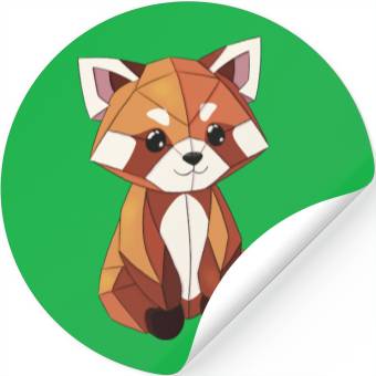 Discover Cute red panda Stickers