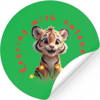 Discover Cute Tiger Stickers