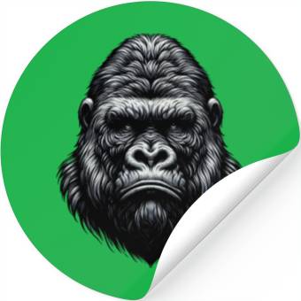 Discover Primal Gaze Gorilla Stickers