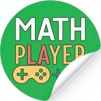Discover Math Gamer Player – Video Game Style Math Design Stickers