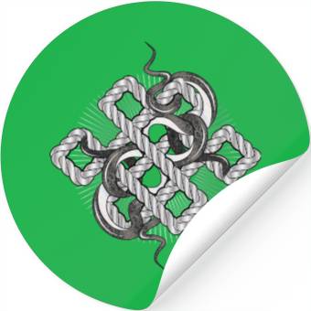 Discover Silver Snake Knot – Mystical & Elegant Stickers