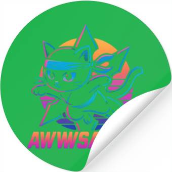 Discover Ninja Cat Awwssassin Adventure Stickers