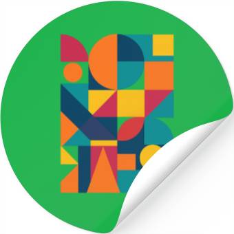 Discover Vibrant Modern Geometry Stickers