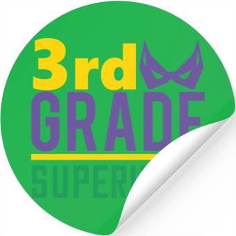 Discover 3rd Grade Superhero Stickers