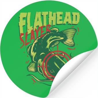 Discover Flathead Catfish Flathead Slayer Stickers