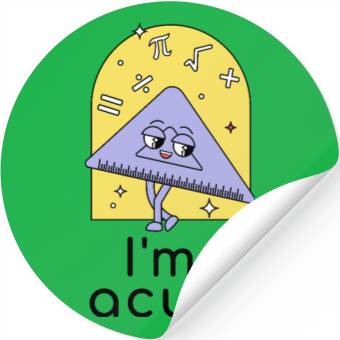 Discover Playful Math Triangle Character Stickers