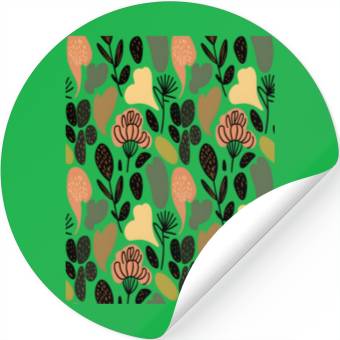 Discover Rustic Botanical Floral Pattern Stickers