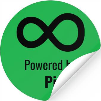 Discover Powered by Pi - Funny Math Stickers