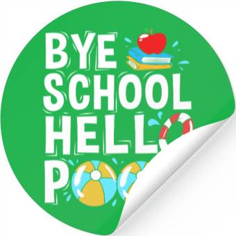 Discover Pool Party Squad Summer Vacation Stickers