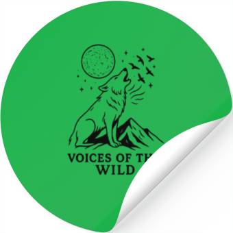 Discover Celestial Wolf Night Sky Design Stickers