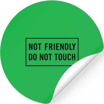 Discover Bold Warning Sign Typography Stickers