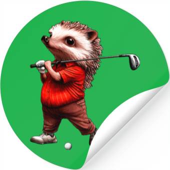 Discover Hedgehog Golf Stickers