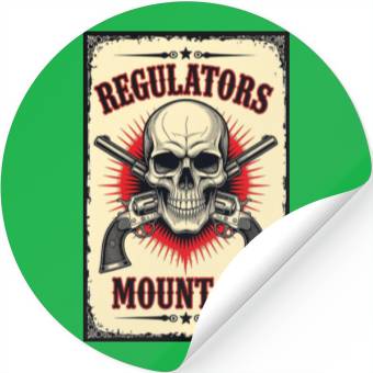Discover Regulators Mount Up Skull Design Stickers