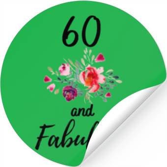 Discover 60th Birthday Stickers
