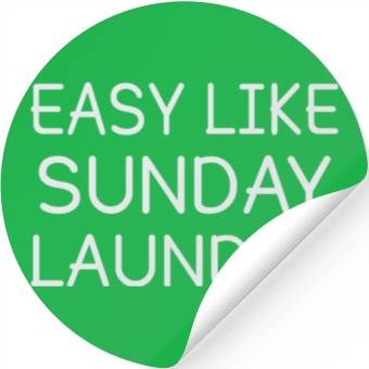 Discover Casual Sunday Laundry Stickers Design