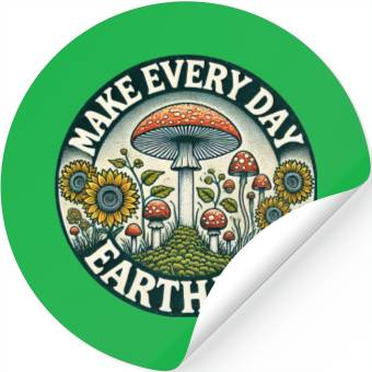 Discover Make every Day Earth Day Stickers