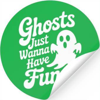 Discover Whimsical Ghost Funny Quote Design Stickers