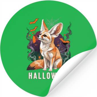 Discover Spooky Fox with Halloween Decor Stickers