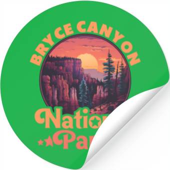Discover Sunset Over Canyon National Park Stickers