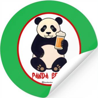 Discover Panda Beer  Stickers