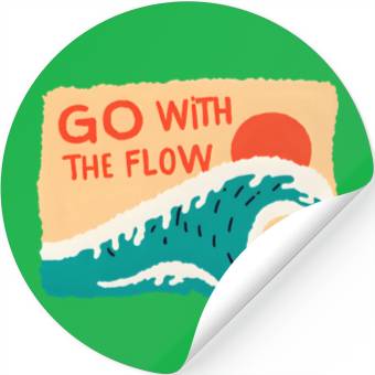 Discover Sunset Wave Inspirational Design Stickers
