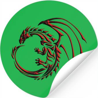 Discover tribal dragon Stickers