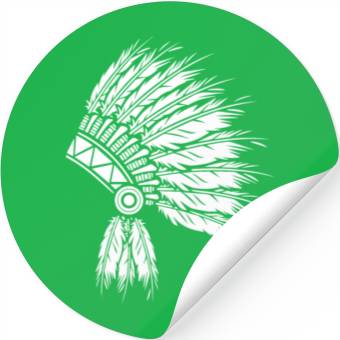 Discover NATIVE AMERICAN HEAD PIECE Stickers