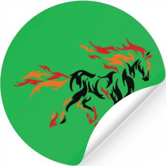 Discover darr horse flame 11 Stickers