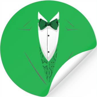 Discover Green Tuxedo Stickers