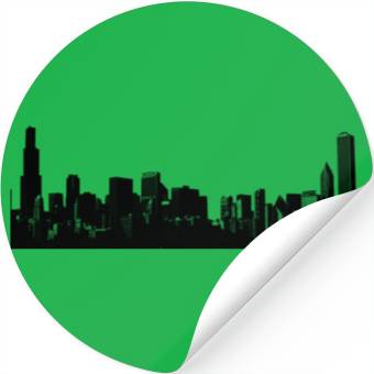 Discover Chicago Skyline Stickers