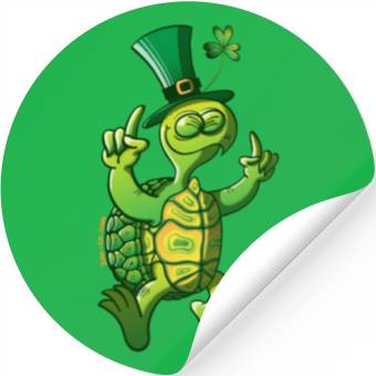 Discover Saint Patrick's Day Turtle Stickers