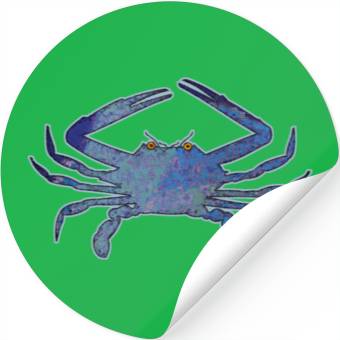 Discover Blue Crab Stickers
