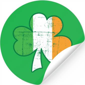 Discover Irish flag Stickers