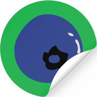 Discover blueberry fruit Stickers