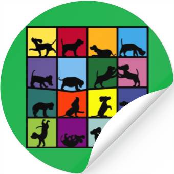Discover dog cube beagle Stickers