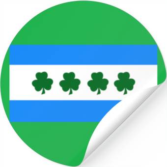 Discover Chicago Irish Stickers