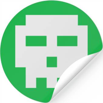 Discover Scott Pilgrim 8-bit Skull Vector Stickers