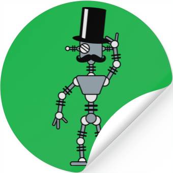 Discover Sir Robot Stickers