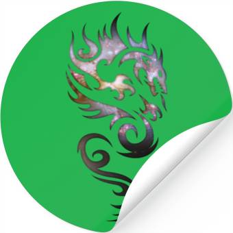 Discover Cosmic Tribal Dragon Stickers