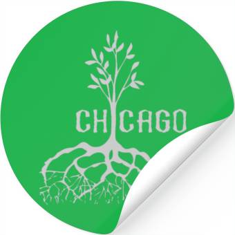 Discover Chicago Tree Roots Stickers