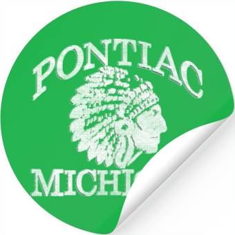 Discover Pontiac Michigan Native American Stickers