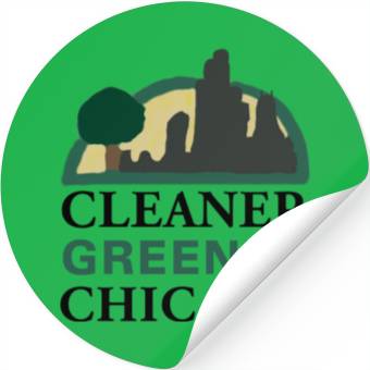 Discover Cleaner Greener Chicago Stickers