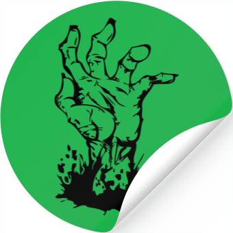 Discover zombie hand Stickers