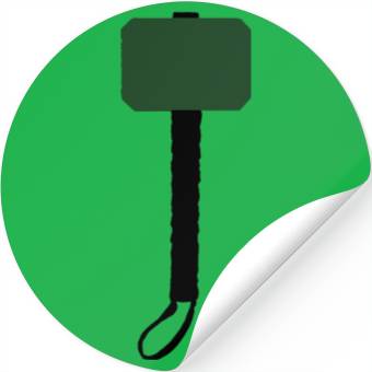 Discover Thor Hammer Silhouette Stickers