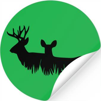 Discover Deer Couple Stickers