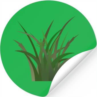 Discover Green Grass Stickers